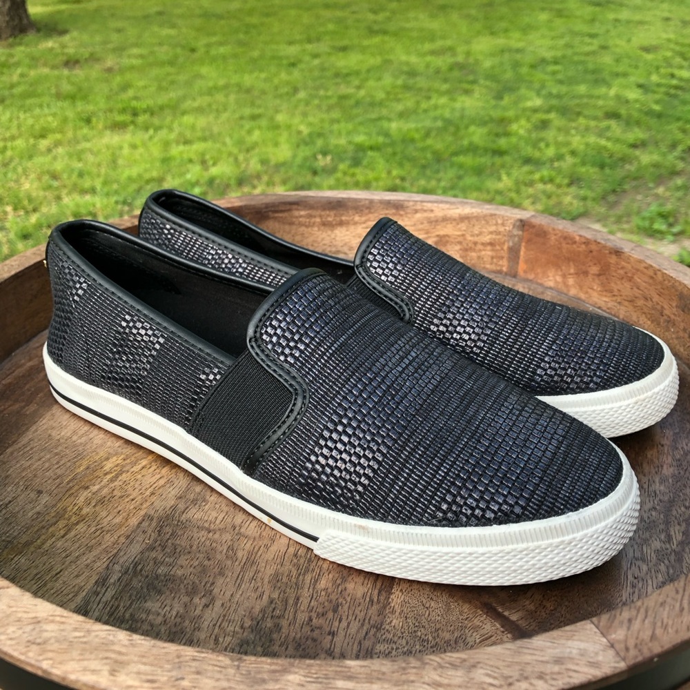 Ralph Lauren Jinny Black Slip On Sneaker 8.5 Like New